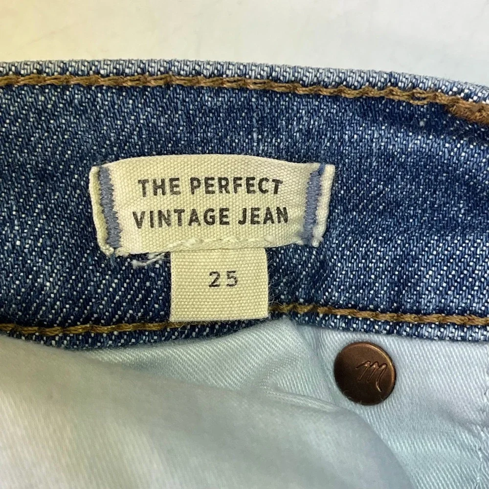 Madewell‎ Womens The Perfect Vintage Jean High Rise Denim Jeans Size 25